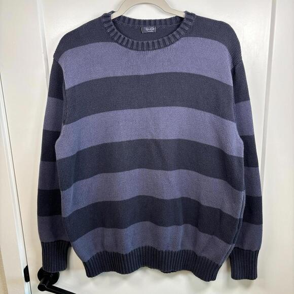 Sweaters - Brandy Melville Brianna Blue/Purple Striped Pullover Sweater One Size Women’s
